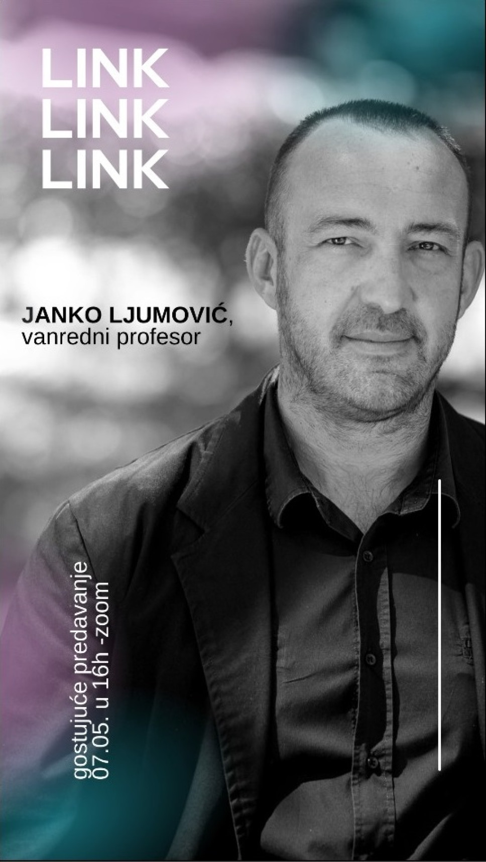 Professor Janko Ljumović in a pilot project collaborative method of learning theater production