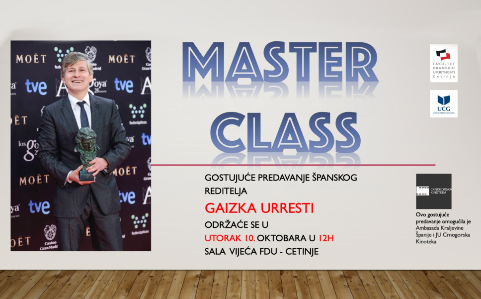 <span class="CyrLatIgnore"> MASTERCLASS </span>- Španski reditelj Gaizka Urresti, utorak 10. oktobar u 12h