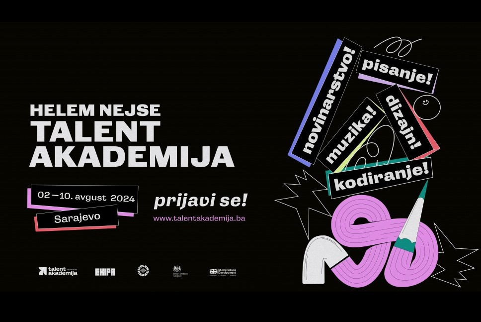 Pisanje, muzika, dizajn, novinarstvo i IT: Helem Nejse predstavlja Talent akademiju za mlade