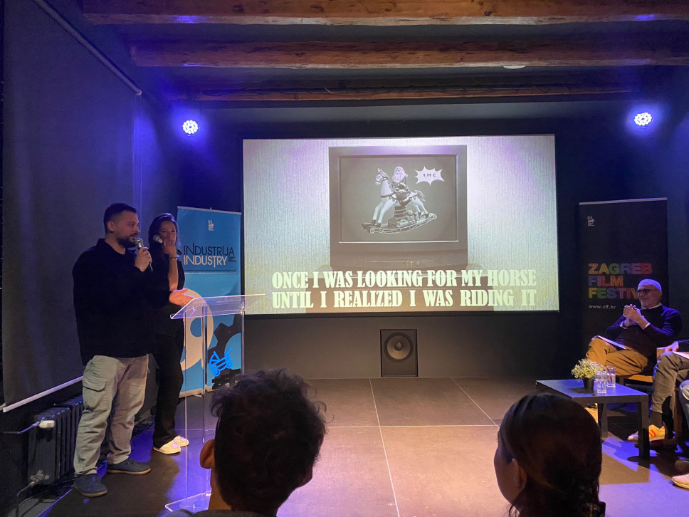 Studenti FDU - Cetinje Ana Ćulum i Matija Jovanović na Pitching forumu Industrije Mladost na ZFF-u