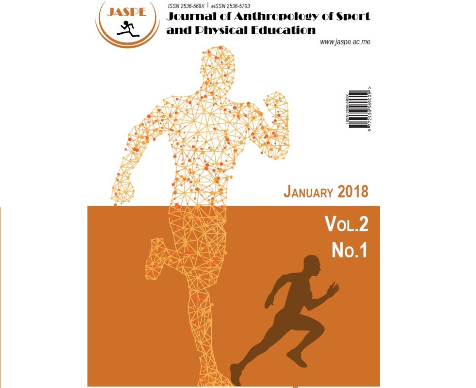Izašao novi broj naučnog časopisa „Journal of Anthropology of Sport and Physical Education“
