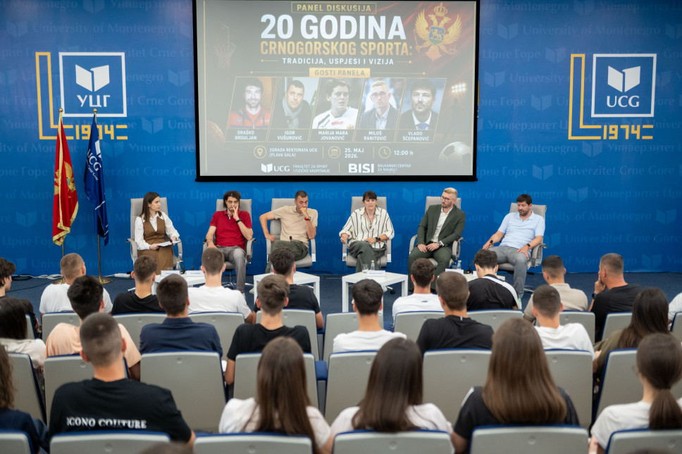 Održana panel-diskusija „Crnogorski sport tokom prvih 20 godina“ u Rektoratu UCG