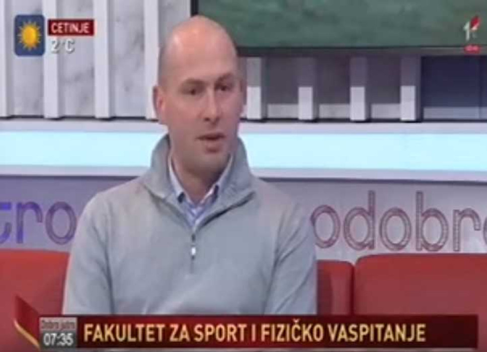 Na TVCG o promociji Fakulteta za sport i fizičko vaspitanje Univerziteta Crne Gore u srednjim školama