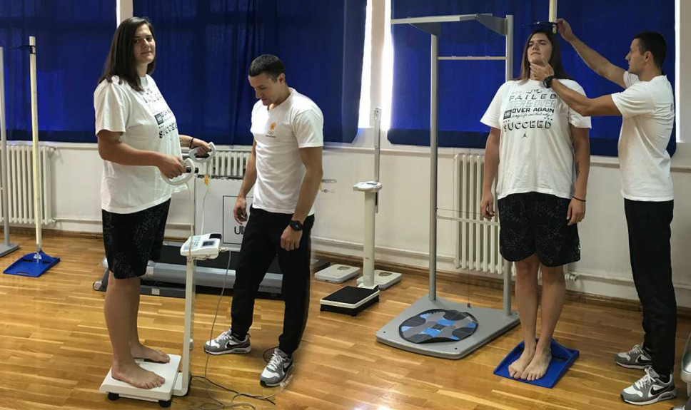 Antropometrijsko mjerenje atletičarke Kristine Rakočević