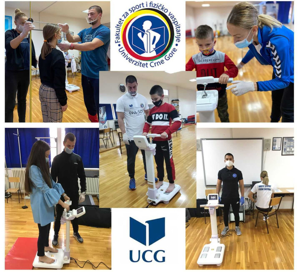 Fakultet za sport i fizičko vaspitanje Univerziteta Crne Gore organizuje u Podgorici besplatna antropometrijska testiranja učenika osnovnih škola (1., 4., 5. i 6. razred) i srednjih škola (1. i 2. razred) od 1.12 do 7.12.2020 godine 