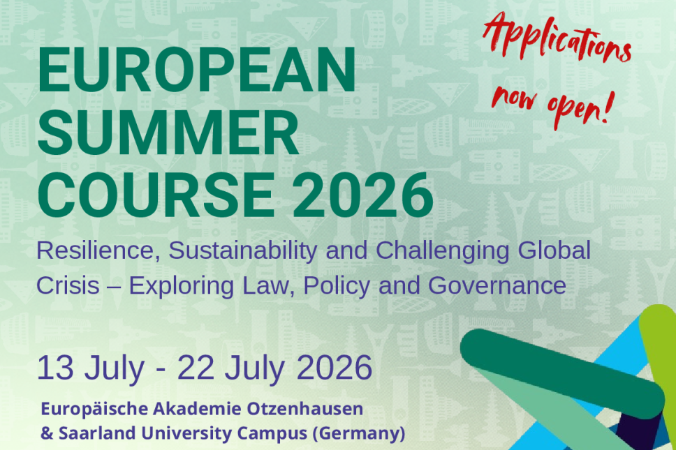 Poziv studentima za učešće u Evropskom ljetnjem kursu 2026 (European Summer Course 2026)