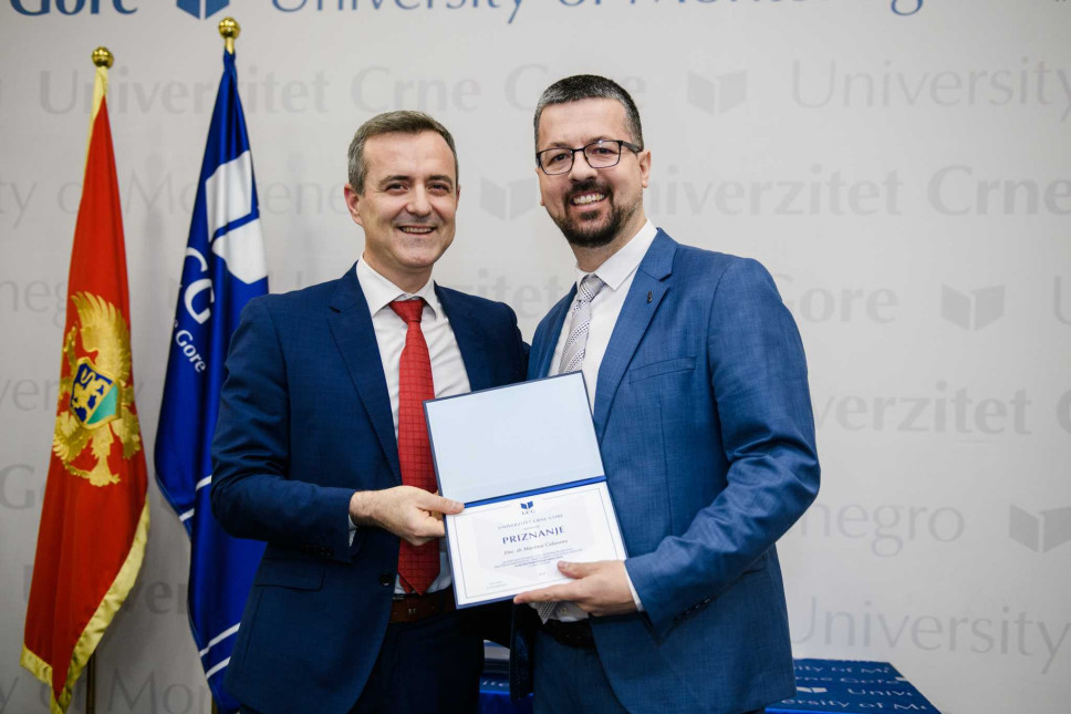 Za godišnju nagradu Univerziteta Crne Gore doc. dr Martina Ćalasana preporučili naučni radovi
