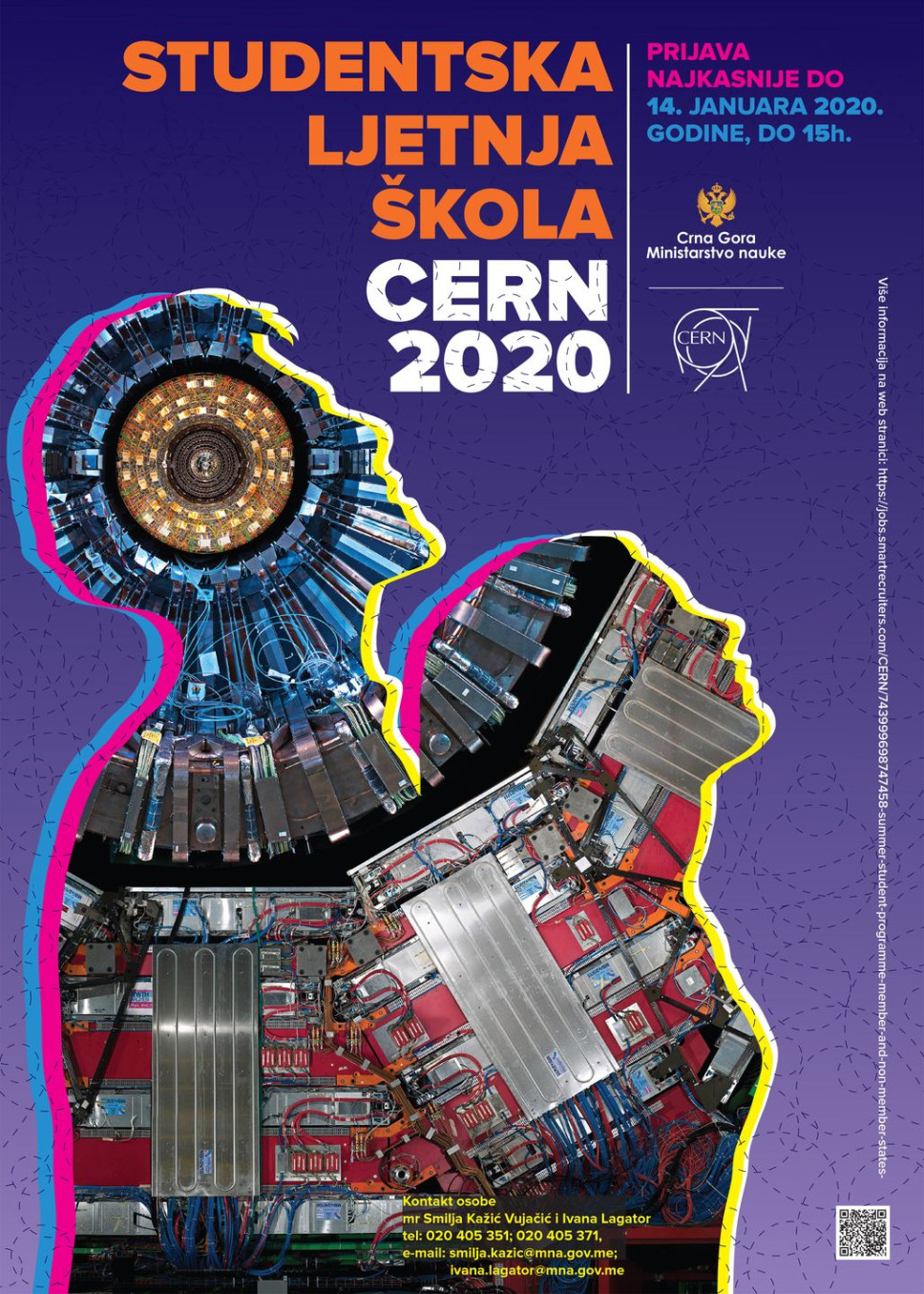 Ministarstvo nauke objavljuje produženje roka za prijavljivanje na Konkurs „Studentska ljetnja škola CERN 2020"