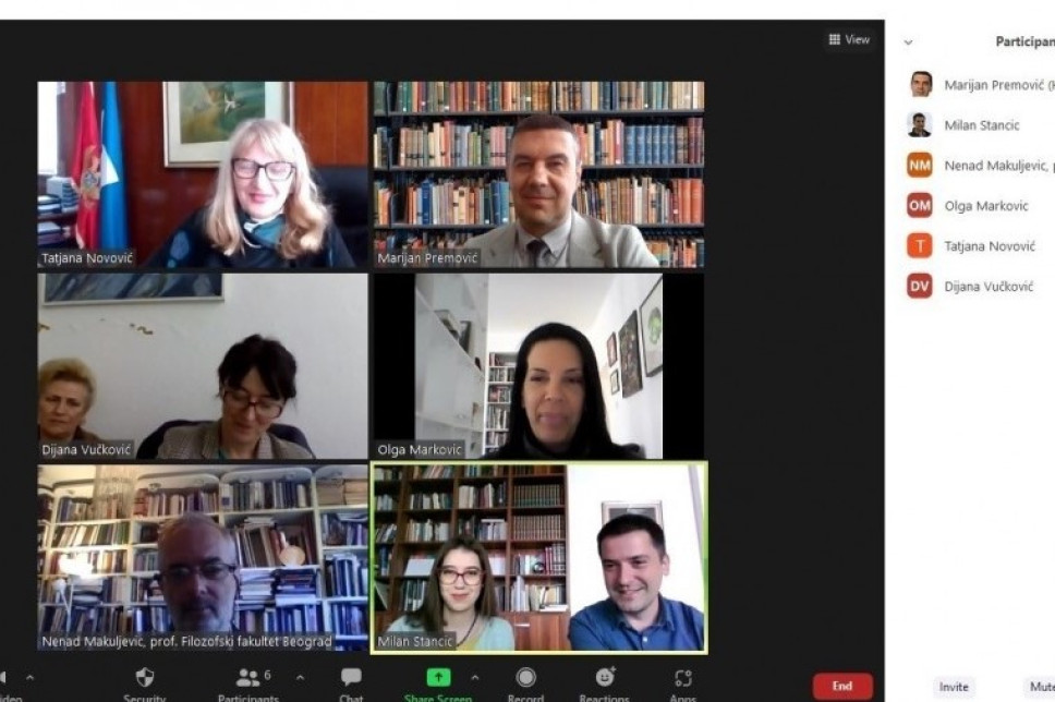 Establishing Scientific Cooperation with the Faculty of Philosophy of the University in Belgrade  