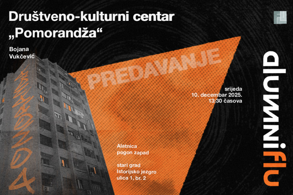 ALUMNIFLU – predavanje Bojane Vukčević o Društveno-kulturnom centru „Pomorandža“