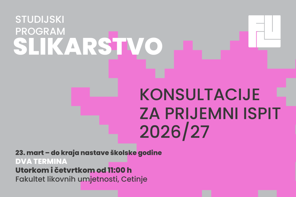 Konsultacije za prijemni ispit SP Slikarstvo