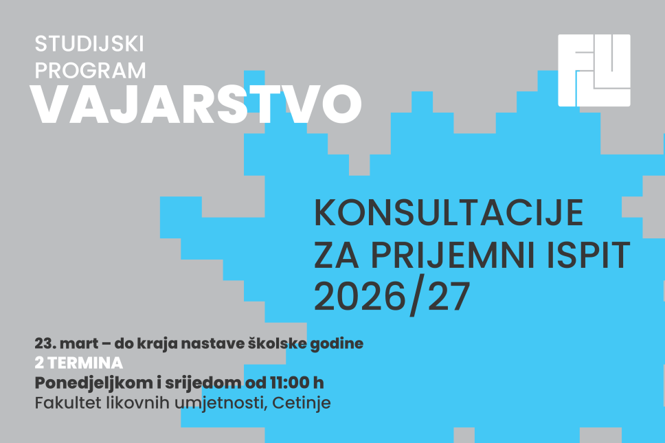 ENTRANCE EXAM CONSULTATIONS FOR SCULPTURE STUDY PROGRAM