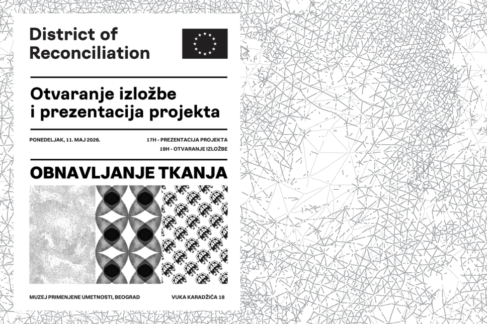 Studentkinja master studija Grafičkog dizajna Klara Dragović učesnica je međunarodne grupne izložbe „Obnavljanje tkanja”