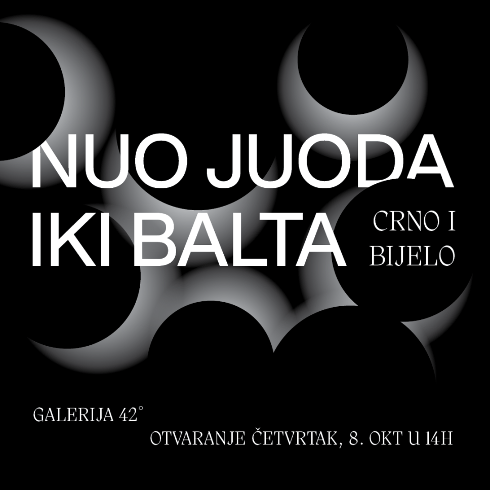 Izložba CRNO I BIJELO u Galeriji "42" na Cetinju
