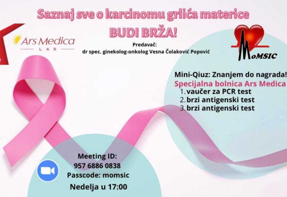 Saznaj sve o karcinomu grlića materice - BUDI BRŽA!