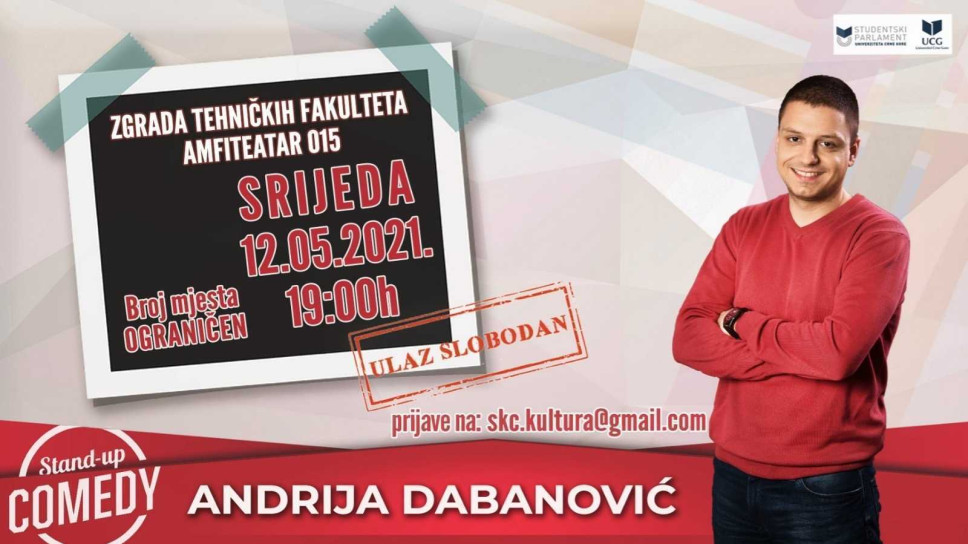 Evening of Stand-up comedy on May 12