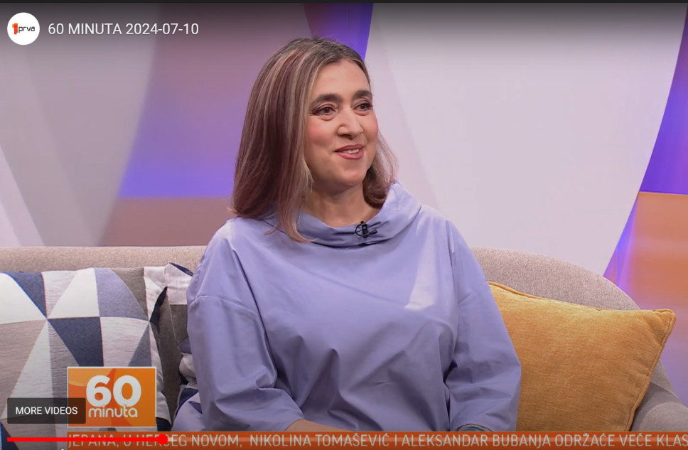 SmarWB projekat: gostovanje Biljane Šćepanović u emisiji "60 minuta" TV Prva