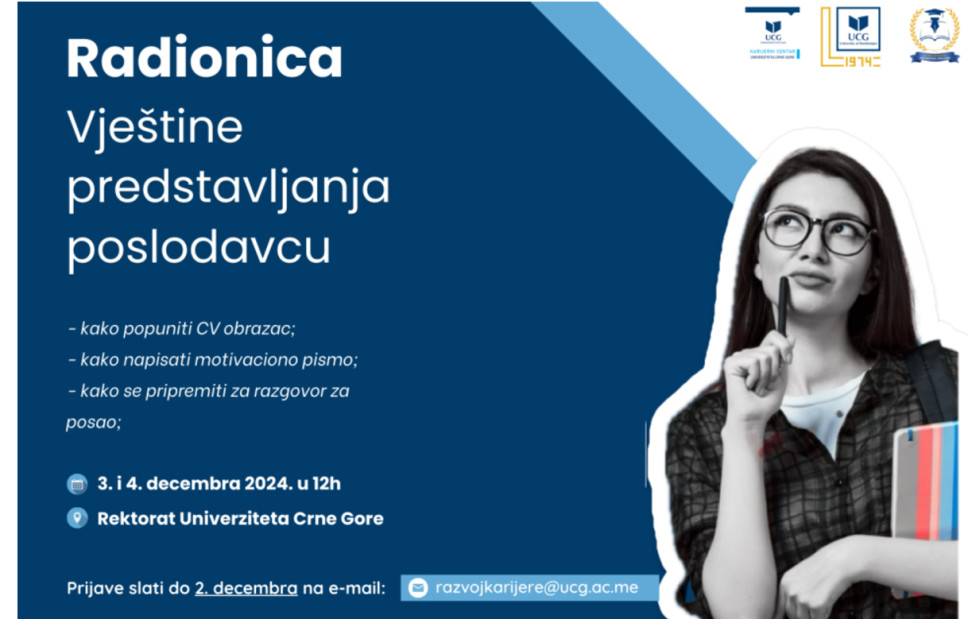 Invitation to students for the workshop "Skills for presenting to employers"  