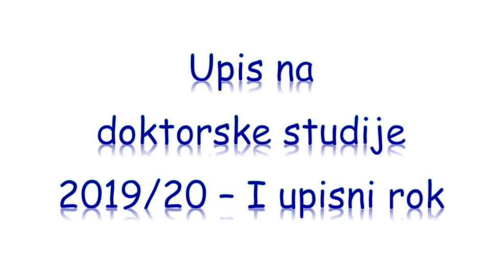 PhD studies enrolment - 2019/20 - 1st call 