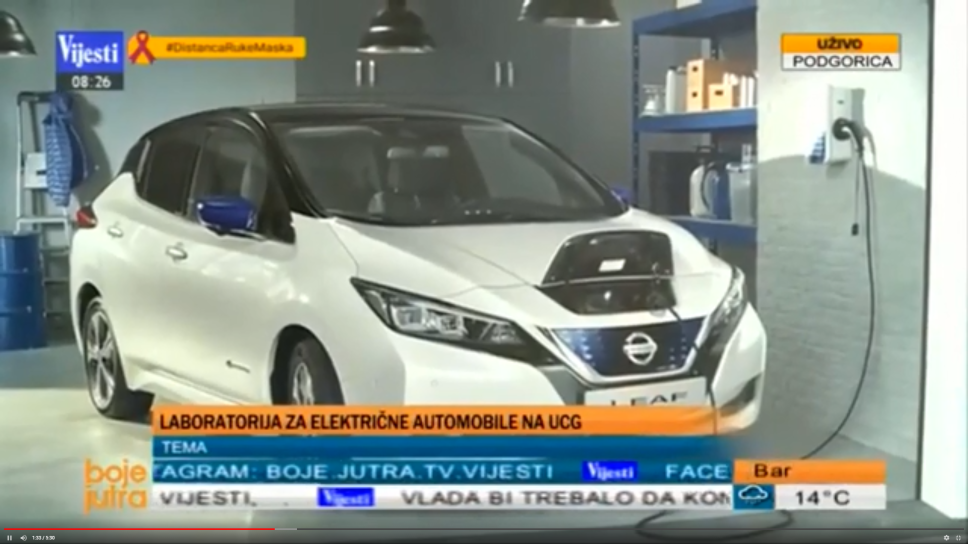 E-mobility laboratorija Mašinskog fakulteta predstavljena na TV Vijesti