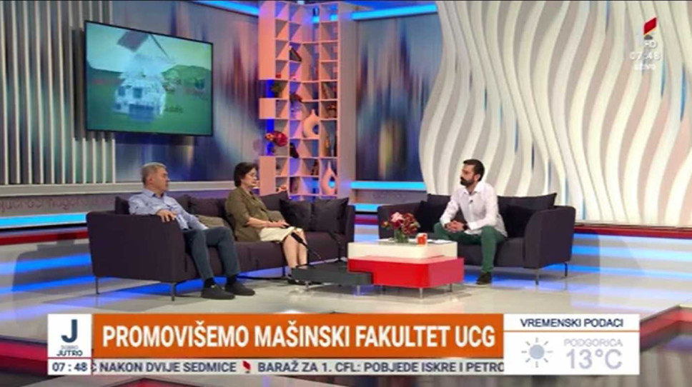 Dekan Vušanović i rukovoditeljka Markuš o prilikama koje budućim studentima pruža Mašinski fakultet Univerziteta Crne Gore