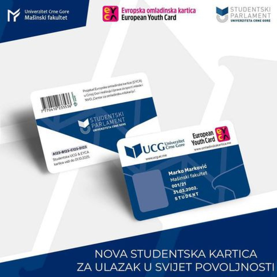 Preuzmete svoju studentsku EYCA karticu