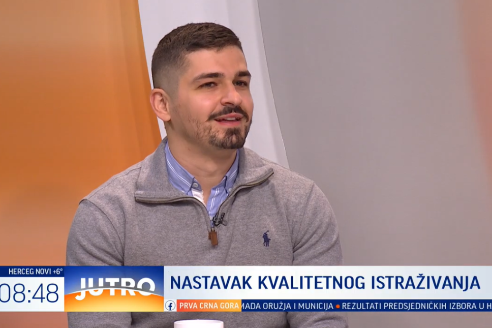 Gostovanje našeg saradnika mr Aleksandra Tomovića na TV Prva 