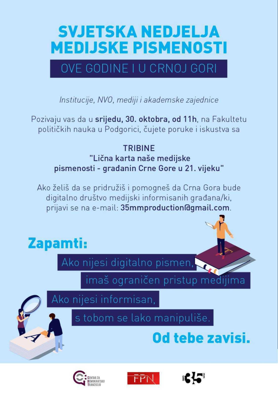 Nedjelja medijske pismenosti po prvi put se obilježava na Fakultetu političkih nauka