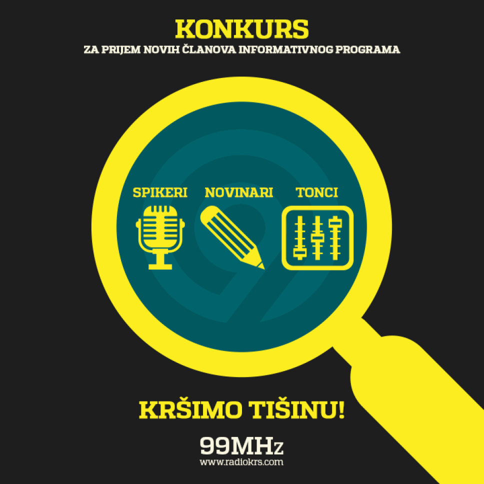 Studentski radio KRŠ - konkurs za prijem novih članova informativnog programa