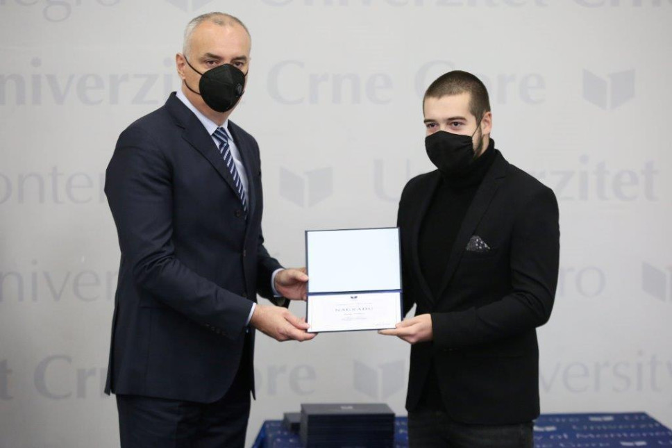 Marko Milikić, najbolji student Fakulteta političkih nauka za studijsku 2020/21. godinu