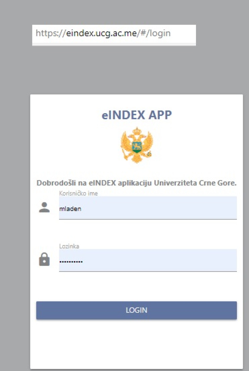 E-index platofrma - Za Studente