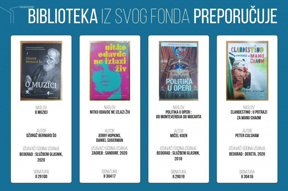 Biblioteka preporučuje literaturu - muzika