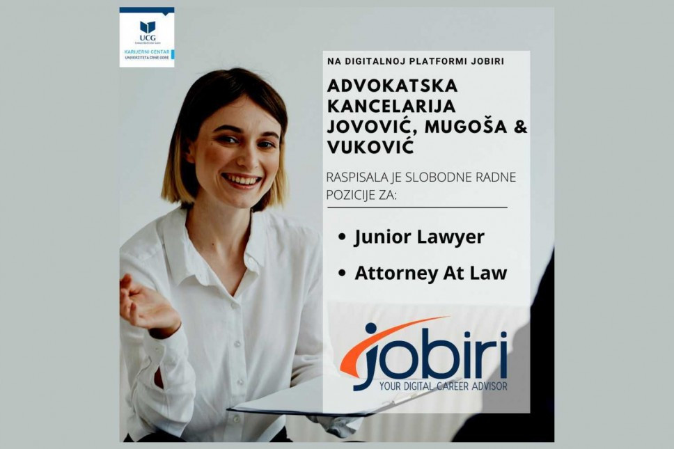 Otvorene dvije pozicije na digitalnoj platformi Jobiri