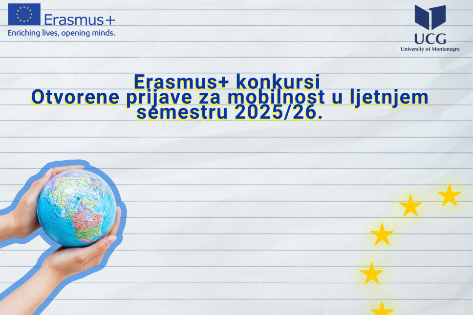 Aktuelni Erasmus+ konkursi za razmjenu studenata u akademskoj 2025/2026.