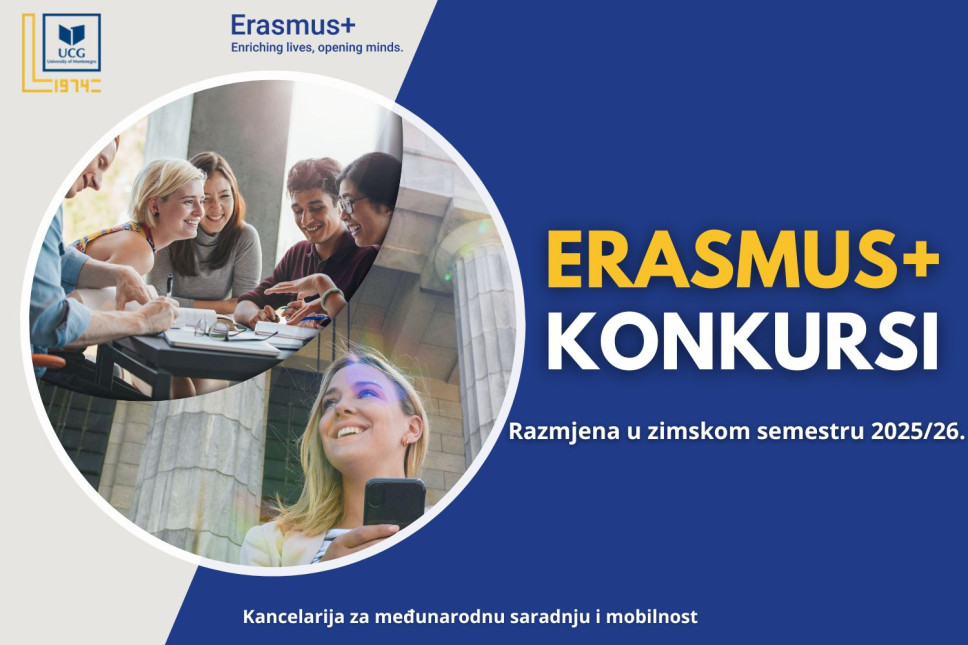 Aktuelni Erasmus+ konkursi za razmjenu studenata u akademskoj 2025/2026.