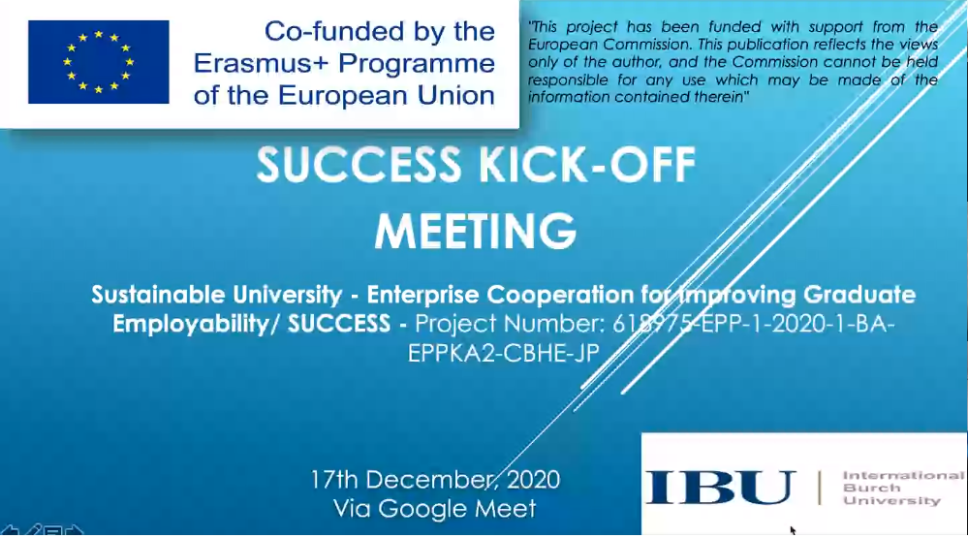  ERASMUS+ SUCCESS project helds kick-off meeting 