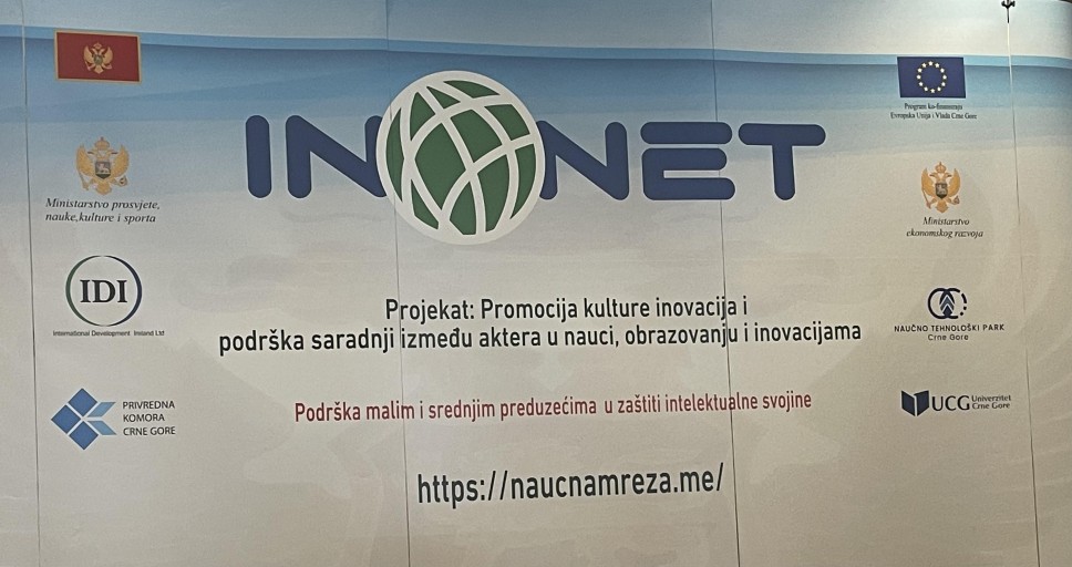 Cooperation between the University of Montenegro and industry presented at the conference of the European project INO NET 