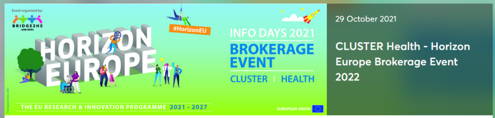 Info Day on Horizon Europe 2022 CLUSTER 1- Health, 28.10.2021