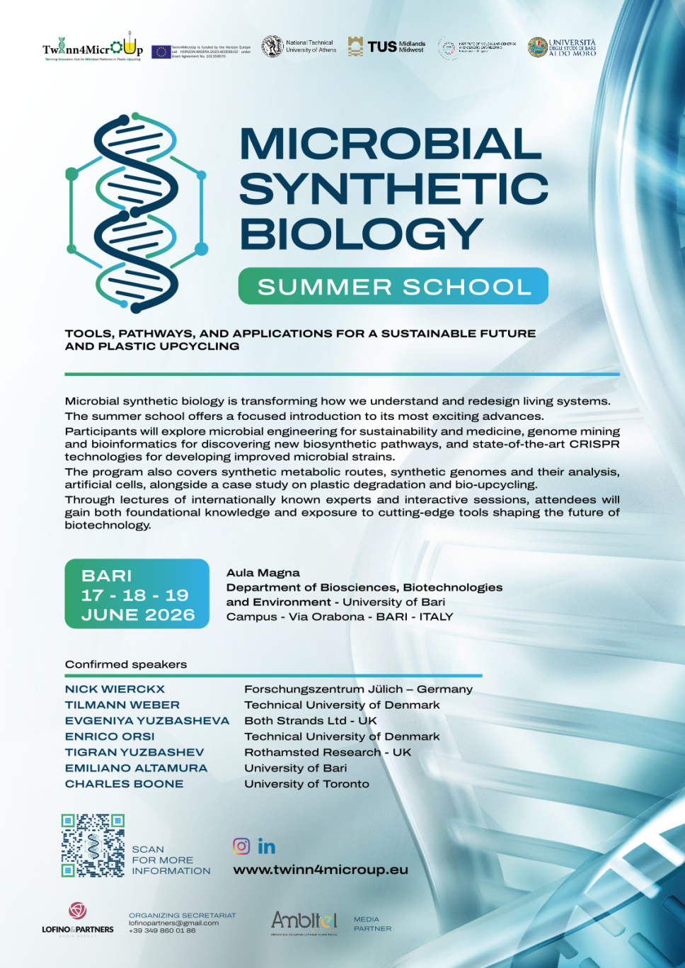Otvoren poziv za prijave za ljetnju školu iz oblasti mikrobne sintetičke biologije