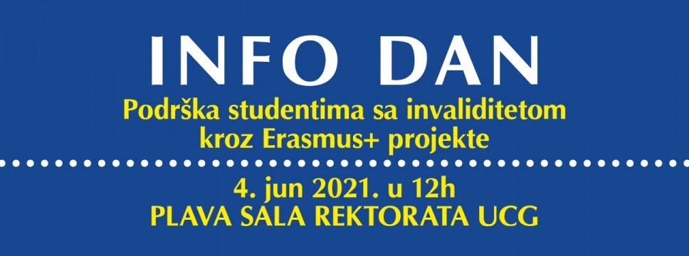 Info Day on 4th of June: Support for Students with Disabilities through Erasmus+ Projects
