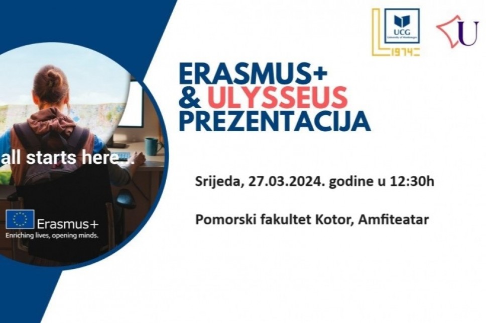 Ulysseus & Erasmus+ presentation at the Faculty of Maritime Studies Kotor
