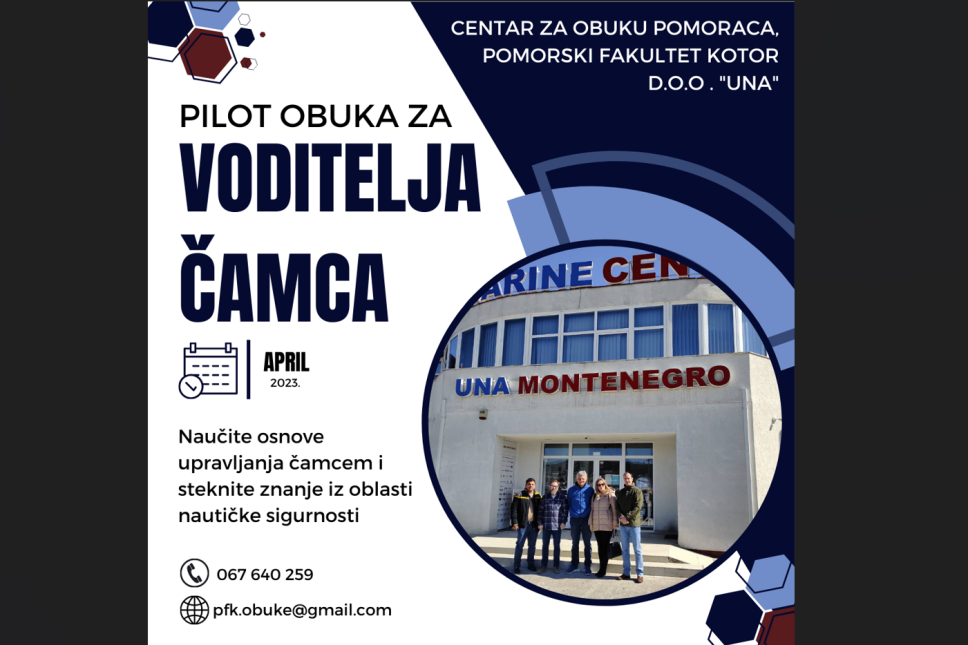 “Pilot“ obuka za voditelja čamca