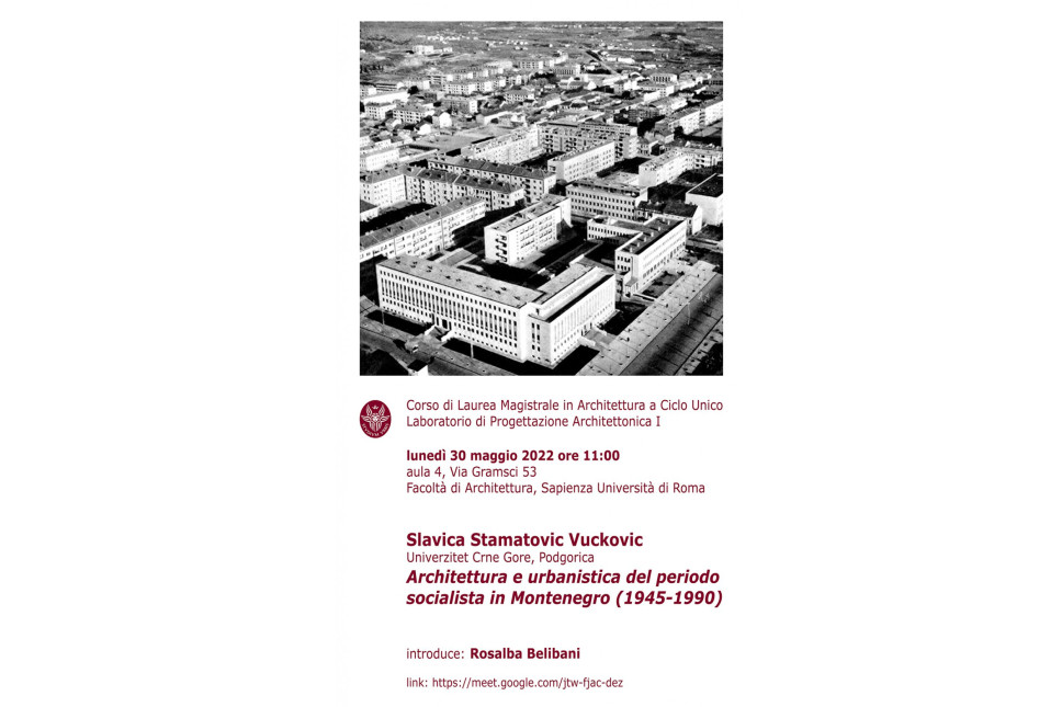 Predavanje prof. dr Slavice Stamatović Vučković na Univerzitetu La Sapienza