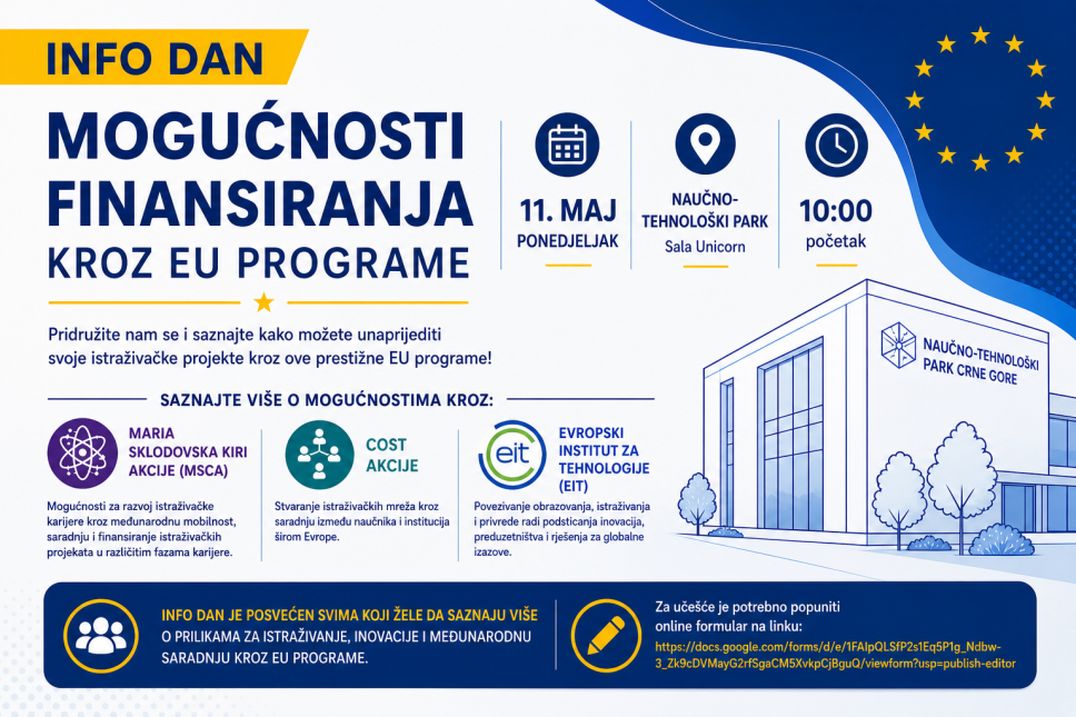 Info dan o EU programima za istraživače i akademsku zajednicu