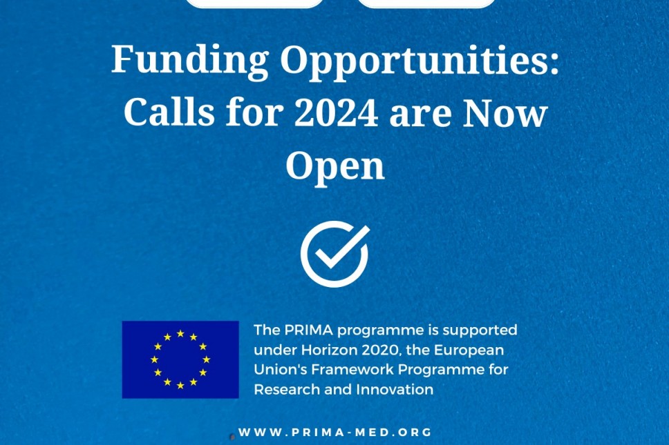 Funding Opportunities: PRIMA 2024’s calls are now open