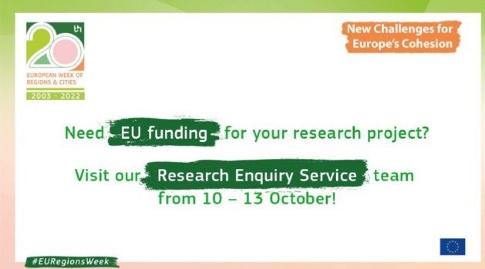 Promotion of EU funds for financing research during the European Week of Regions and Cities