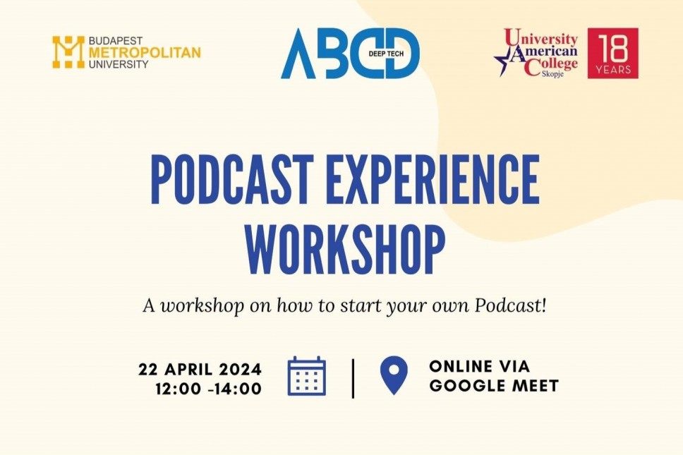 The ‘Podcast Experience Workshop’ - online workshop on starting a podcast within the ABCD project