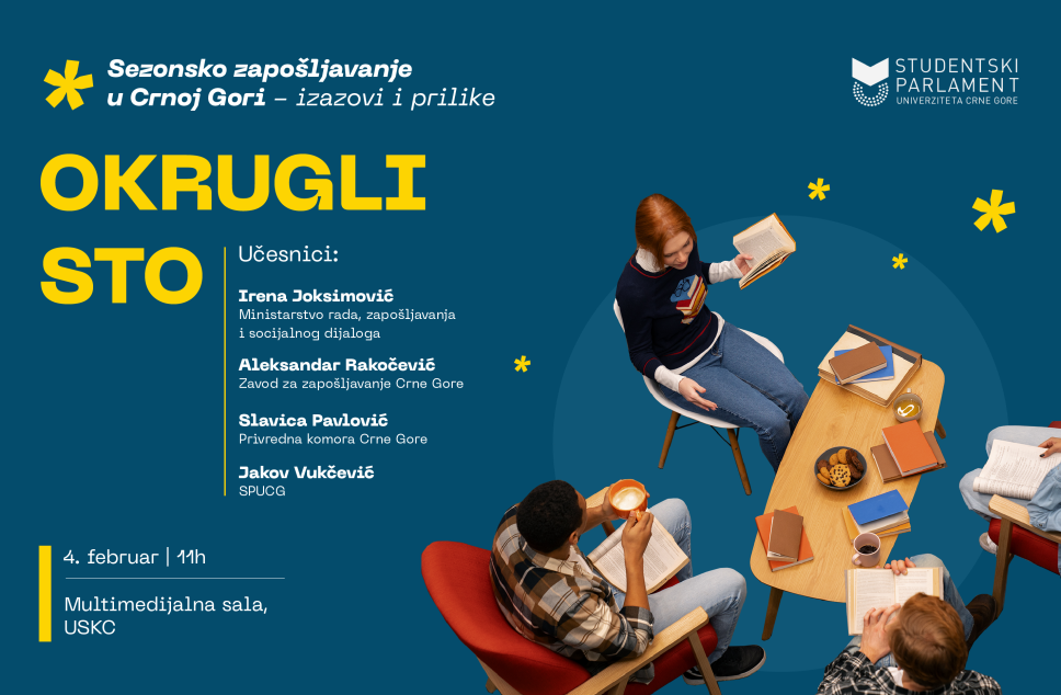 Okrugli sto "Sezonsko zapošljavanje u Crnoj Gori - izazovi i prilike"