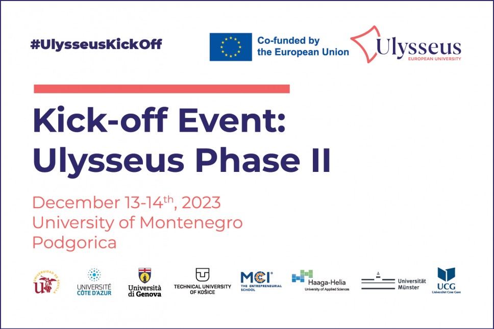 University of Montenegro Hosts Inaugural Meeting of the Ulysseus European University