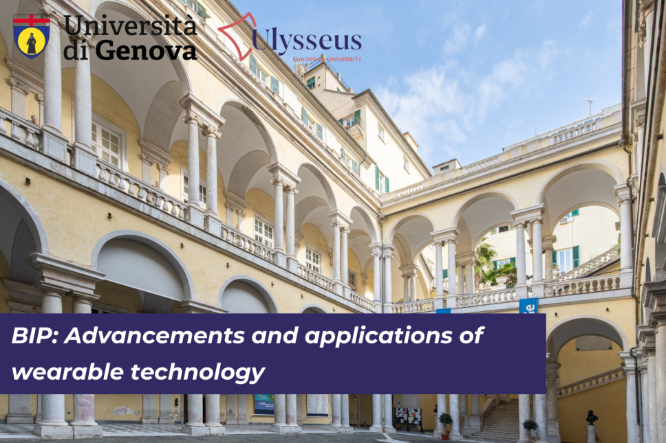 Call for student applications open for University of Genoa program: Advancements and applications of wearable technology  